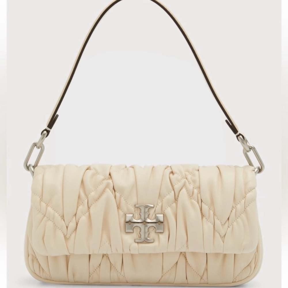 NWOT Tory Burch Small Kira Diamond Ruched Convertible Shoulder Bag